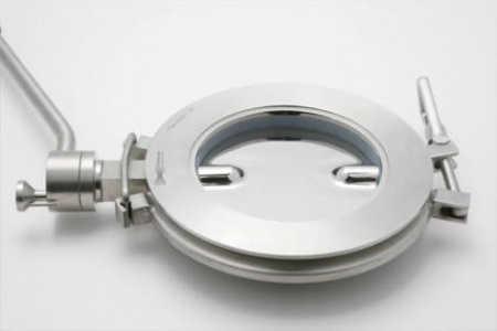 Butterfly valve in sanitary design